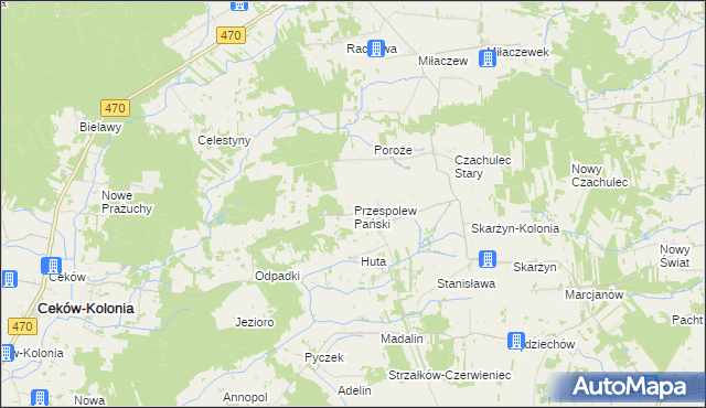 mapa Przespolew Pański, Przespolew Pański na mapie Targeo