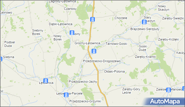 mapa Przeździecko-Mroczki, Przeździecko-Mroczki na mapie Targeo