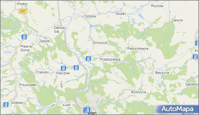 mapa Przeździedza, Przeździedza na mapie Targeo