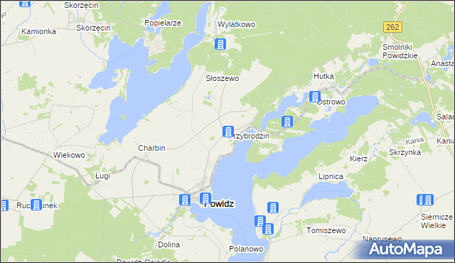 mapa Przybrodzin, Przybrodzin na mapie Targeo