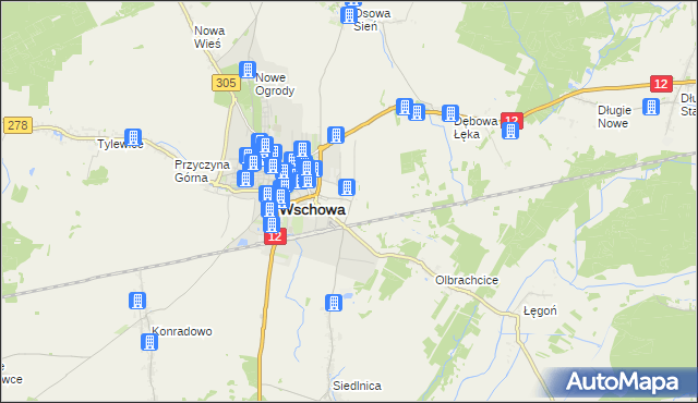 mapa Przyczyna Dolna, Przyczyna Dolna na mapie Targeo