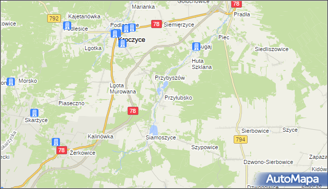 mapa Przyłubsko, Przyłubsko na mapie Targeo