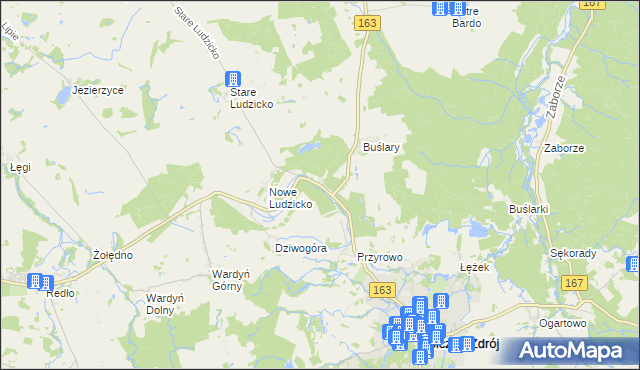 mapa Przyrówko, Przyrówko na mapie Targeo