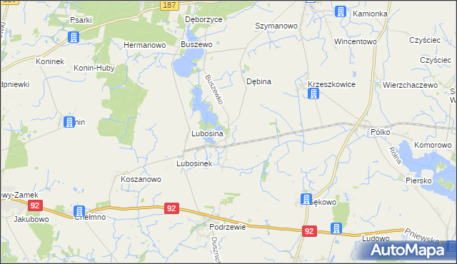 mapa Przystanki, Przystanki na mapie Targeo