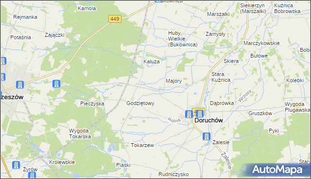 mapa Przytocznica, Przytocznica na mapie Targeo