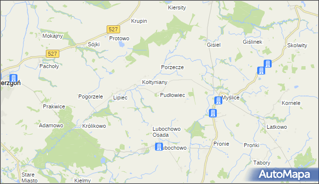 mapa Pudłowiec, Pudłowiec na mapie Targeo