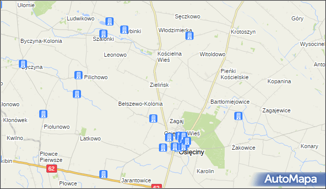 mapa Pułkownikowo, Pułkownikowo na mapie Targeo