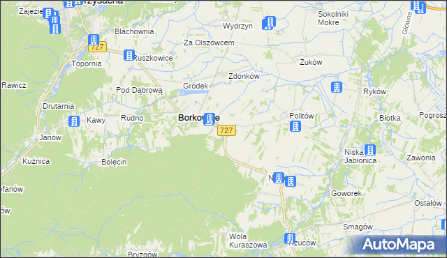 mapa Radestów, Radestów na mapie Targeo