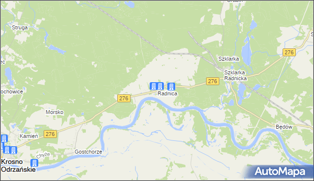 mapa Radnica, Radnica na mapie Targeo