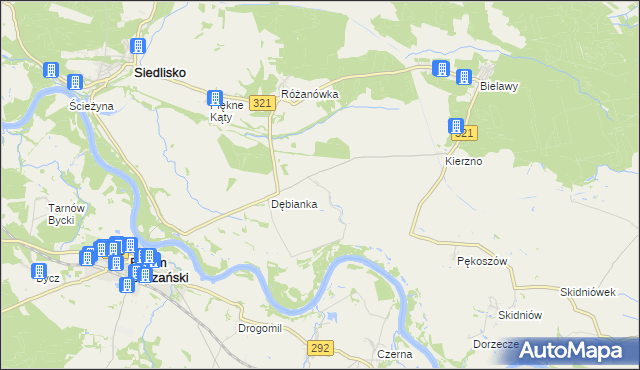 mapa Radocin, Radocin na mapie Targeo