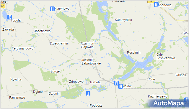 mapa Rajgród gmina Mrocza, Rajgród gmina Mrocza na mapie Targeo