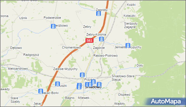 mapa Ratowo-Piotrowo, Ratowo-Piotrowo na mapie Targeo