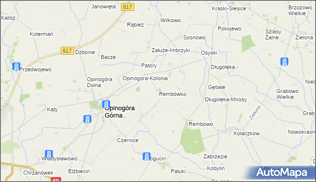 mapa Rembówko, Rembówko na mapie Targeo