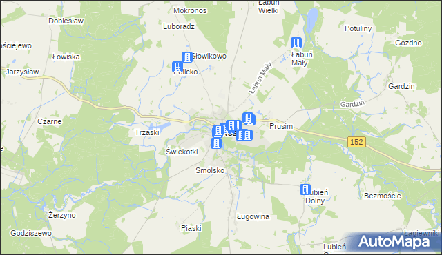 mapa Resko, Resko na mapie Targeo