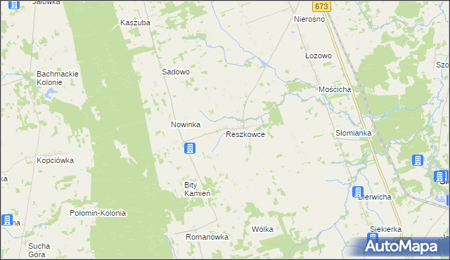 mapa Reszkowce, Reszkowce na mapie Targeo