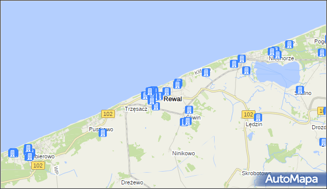 mapa Rewal, Rewal na mapie Targeo