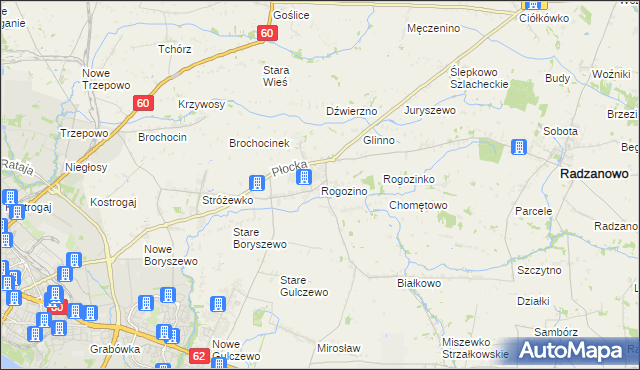 mapa Rogozino, Rogozino na mapie Targeo