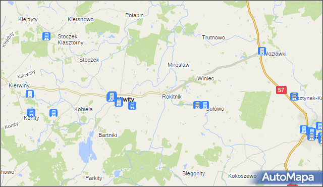 mapa Rokitnik, Rokitnik na mapie Targeo