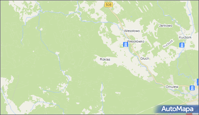 mapa Róklas, Róklas na mapie Targeo