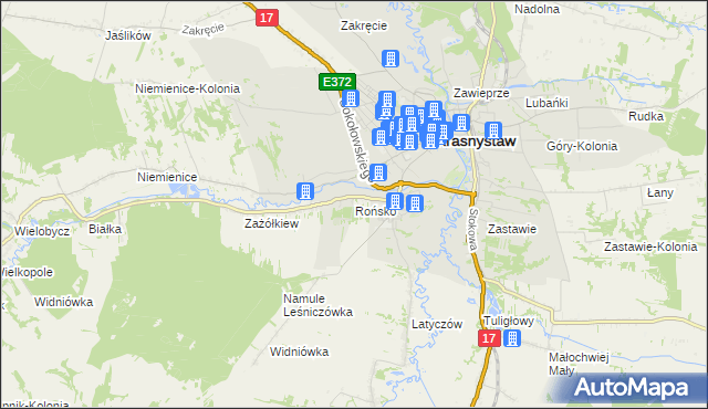 mapa Rońsko, Rońsko na mapie Targeo