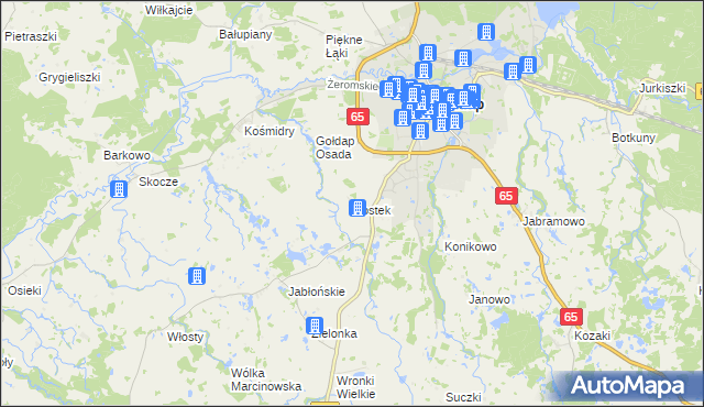 mapa Rostek, Rostek na mapie Targeo