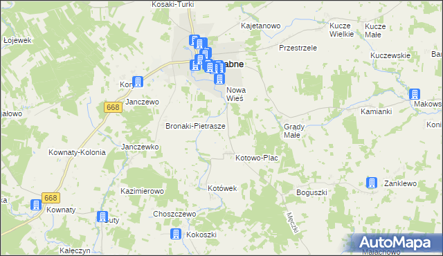 mapa Rostki gmina Jedwabne, Rostki gmina Jedwabne na mapie Targeo