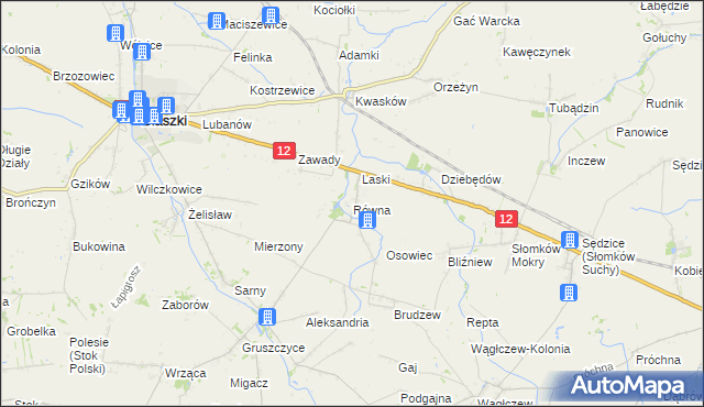 mapa Równa, Równa na mapie Targeo