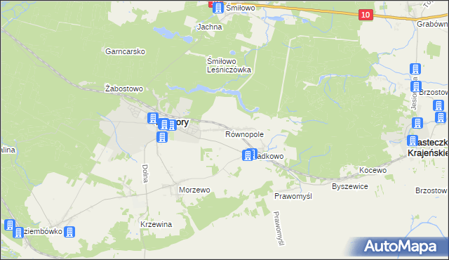 mapa Równopole, Równopole na mapie Targeo