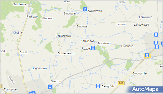 mapa Rozpętek, Rozpętek na mapie Targeo