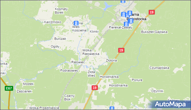 mapa Ruda Rzeczka, Ruda Rzeczka na mapie Targeo