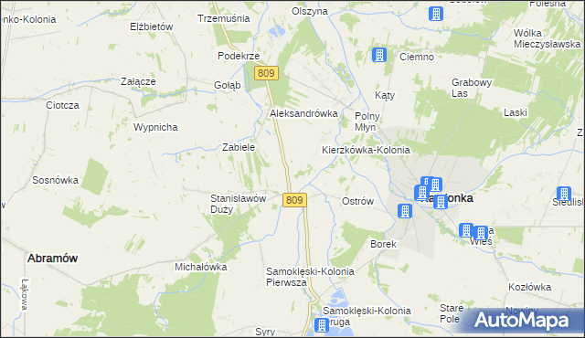 mapa Rudka Gołębska, Rudka Gołębska na mapie Targeo