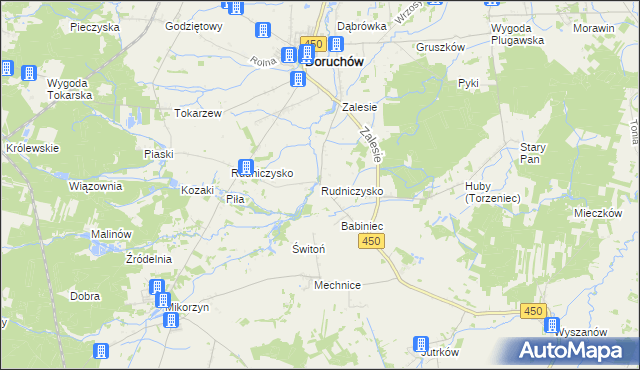 mapa Rudniczysko, Rudniczysko na mapie Targeo