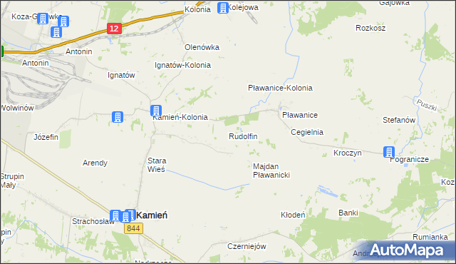 mapa Rudolfin, Rudolfin na mapie Targeo