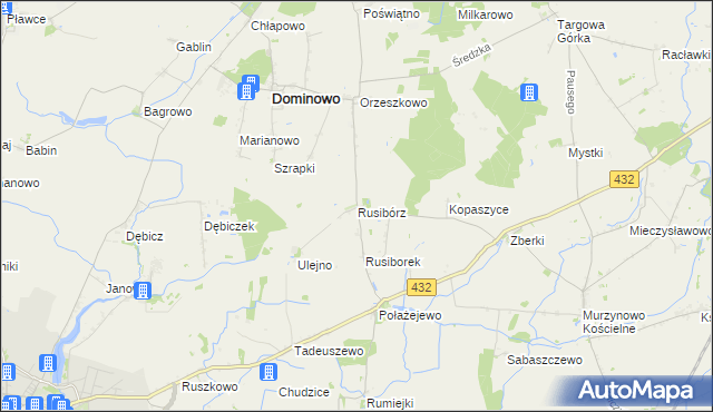 mapa Rusibórz, Rusibórz na mapie Targeo