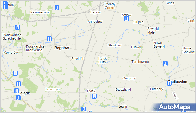 mapa Rylsk Duży, Rylsk Duży na mapie Targeo