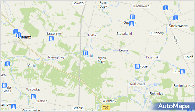 mapa Rylsk Mały, Rylsk Mały na mapie Targeo