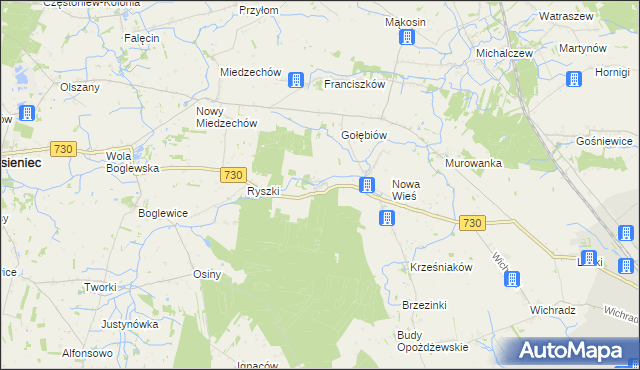 mapa Rytomoczydła, Rytomoczydła na mapie Targeo