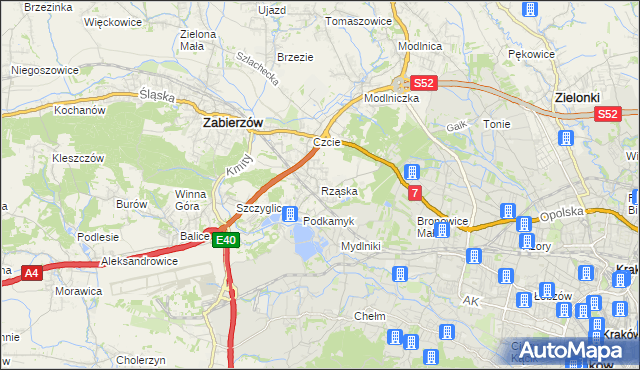 mapa Rząska, Rząska na mapie Targeo