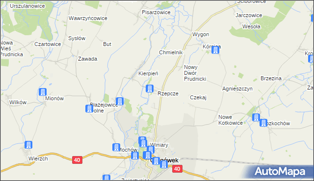 mapa Rzepcze, Rzepcze na mapie Targeo