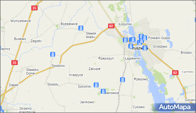 mapa Rzepiszyn, Rzepiszyn na mapie Targeo