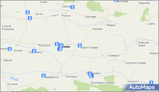 mapa Rzeplin-Osada, Rzeplin-Osada na mapie Targeo