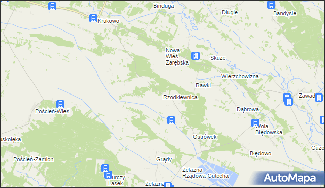 mapa Rzodkiewnica, Rzodkiewnica na mapie Targeo