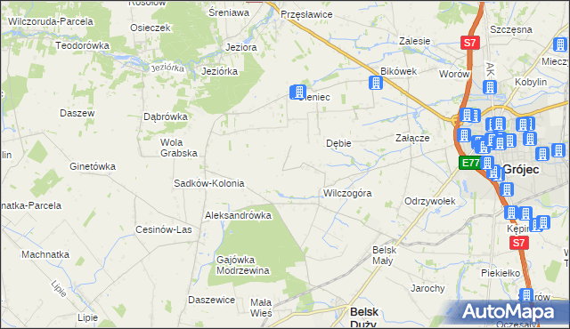 mapa Sadków Duchowny, Sadków Duchowny na mapie Targeo