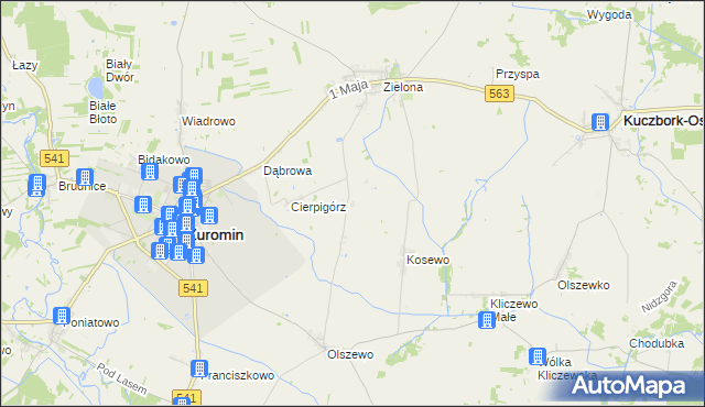 mapa Sadowo gmina Żuromin, Sadowo gmina Żuromin na mapie Targeo