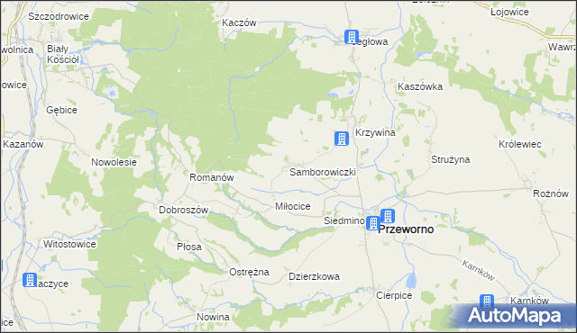 mapa Samborowiczki, Samborowiczki na mapie Targeo