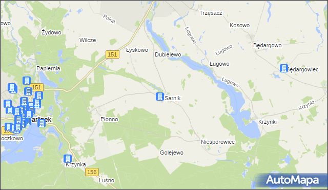 mapa Sarnik, Sarnik na mapie Targeo