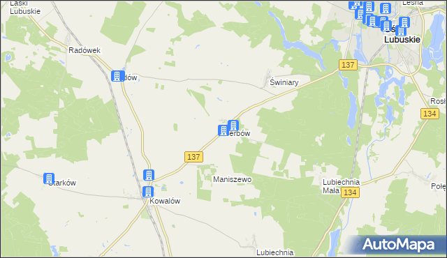 mapa Serbów, Serbów na mapie Targeo