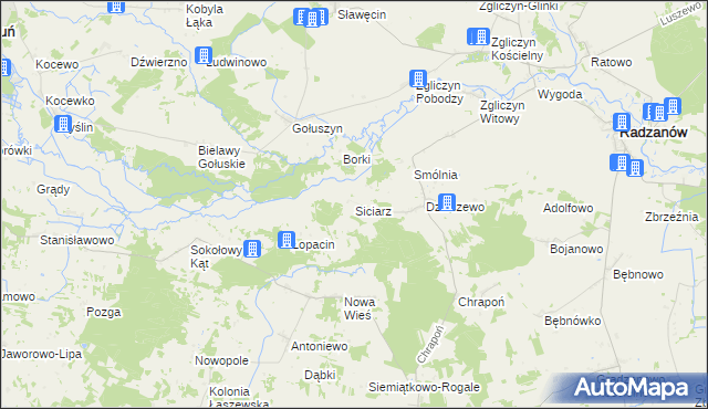 mapa Siciarz, Siciarz na mapie Targeo