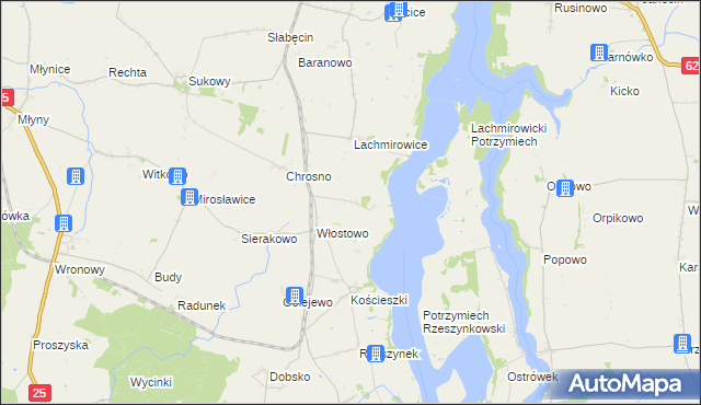 mapa Siemionki gmina Jeziora Wielkie, Siemionki gmina Jeziora Wielkie na mapie Targeo