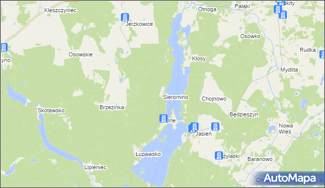 mapa Sieromino, Sieromino na mapie Targeo